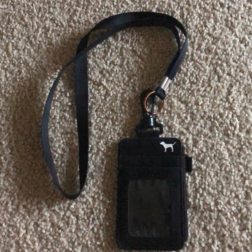 VS PINK Black Lanyard